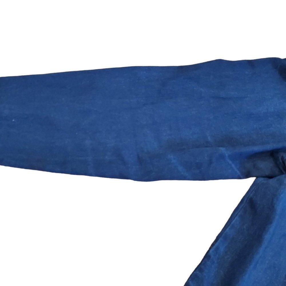 Vintage 90s Denim Jean Shirt Jacket Shaket Thin Sz Large - Picture 6 of 12
